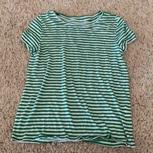 Divided H&M Green Striped T-Shirt